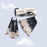 MAANGE 18pcs The Brush Professional Makeup Brushes Set With Box - Black